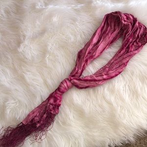 Karen Kane pink sparkle scarf